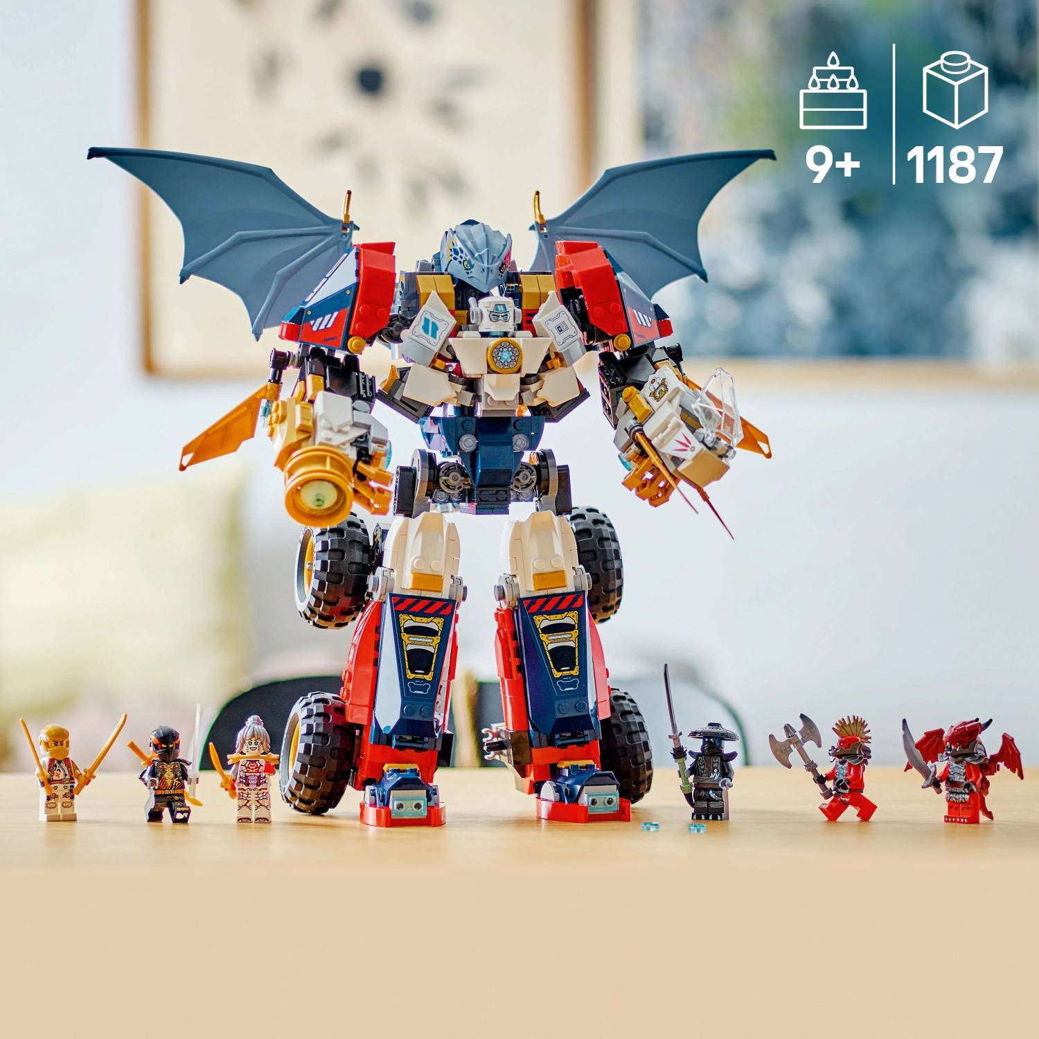 LEGO NINJAGO Zanes Ultra Combiner Mech Toy 4-in-1 Building