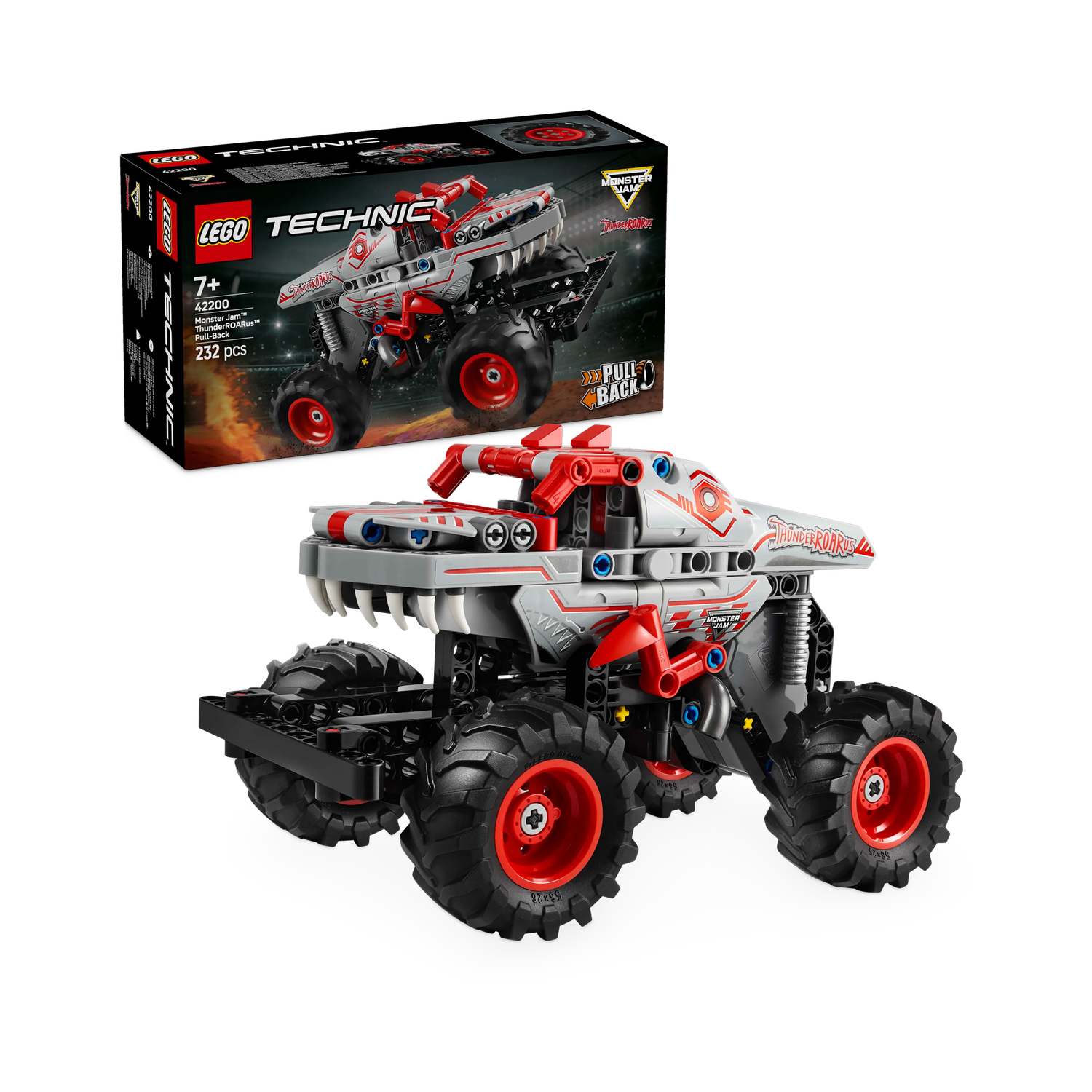 LEGO Technic Monster Jam ThunderROARus Pull-Back Truck Toy 42200