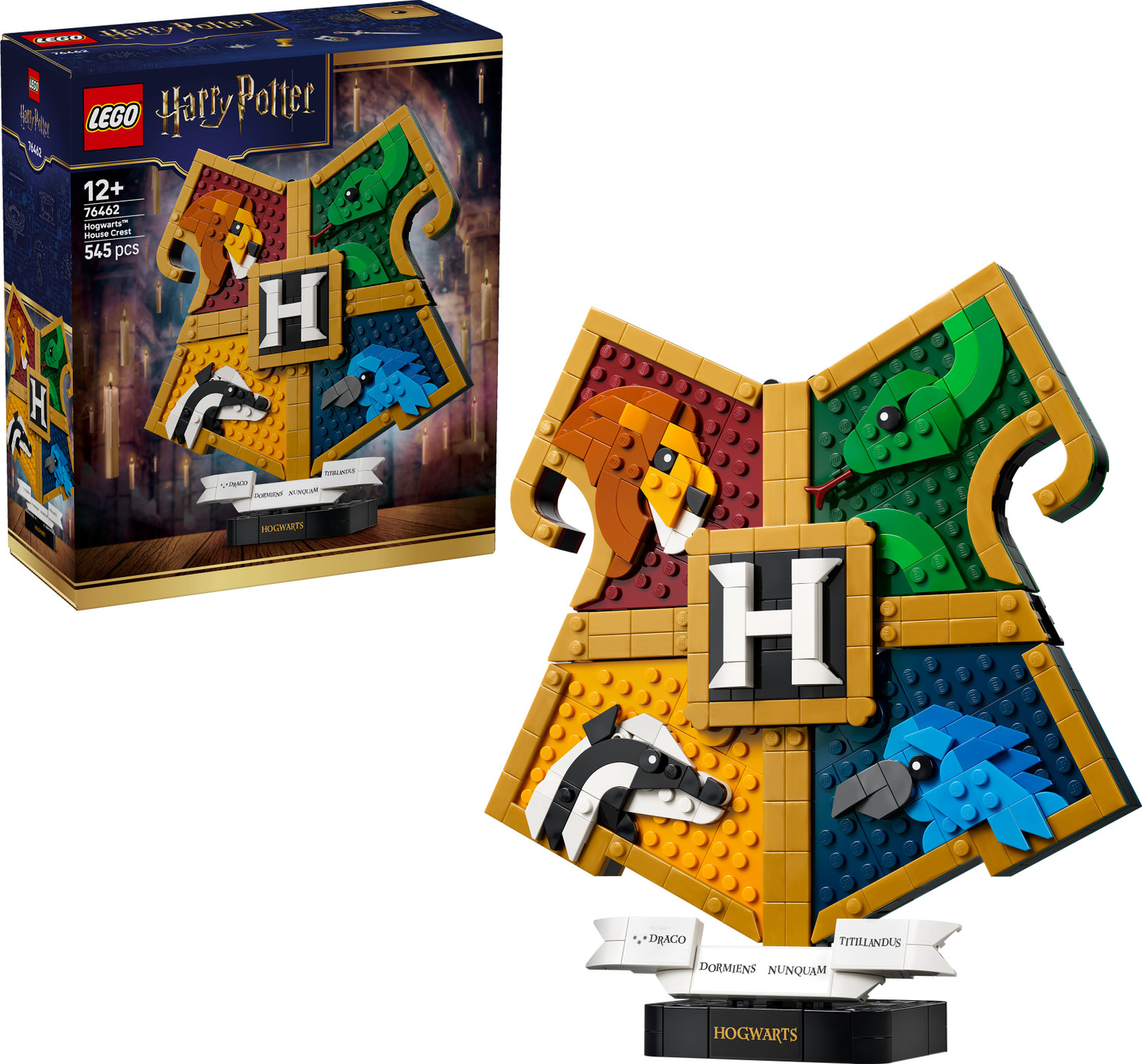 Image of LEGO Harry Potter Hogwarts House Crest Building Toy 76462 (Multicolor)