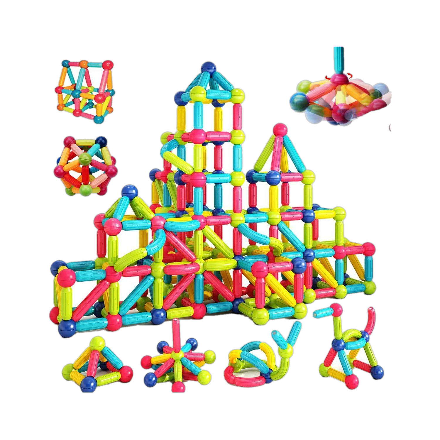 Image of J K INTERNATIONAL Magnetic Sticks Building Blocks for Kids Brain Toys ( 48 pcs )