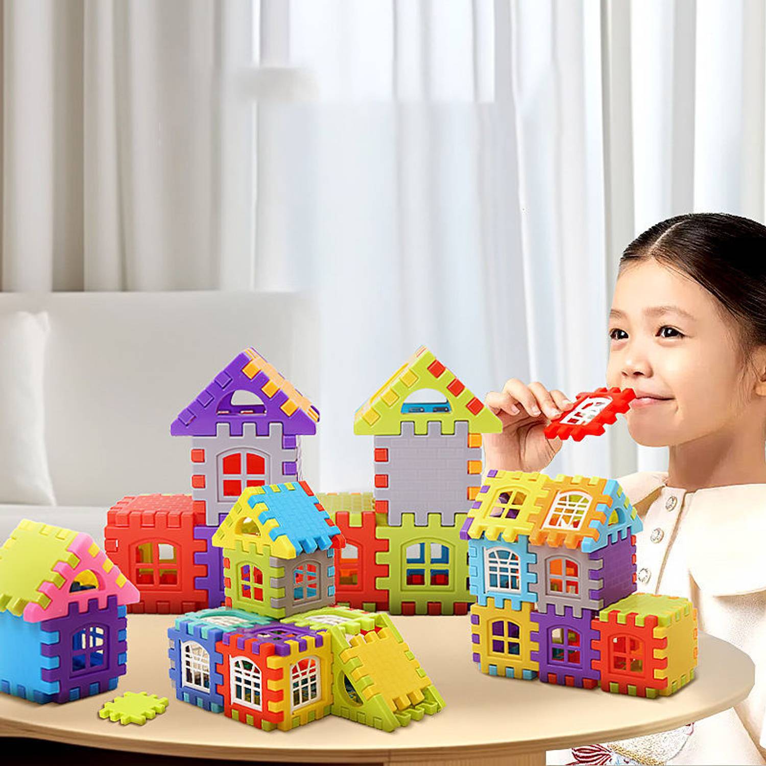 ARIZON Happy House Building Blocks Learning Educational Puzzle Toy Best Gift For Kids