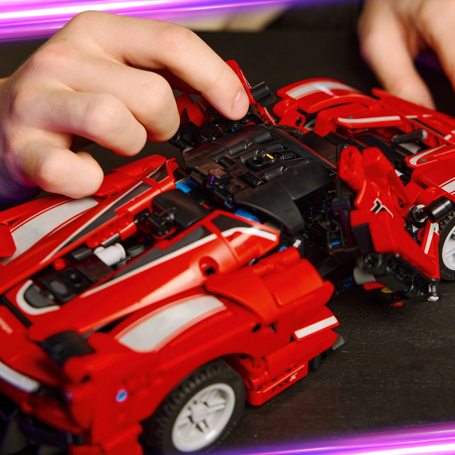 Image of LEGO Technic Ferrari FXX K Model Car Kit STEM Building Toy 42212