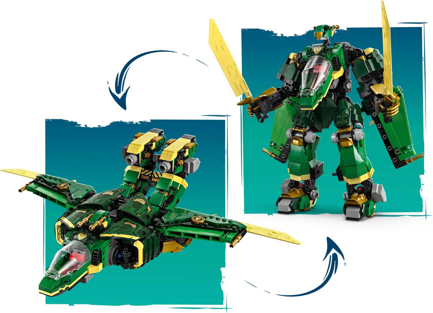 LEGO NINJAGO Lloyds Jet Mech Ninja Toy Building Kit 71845