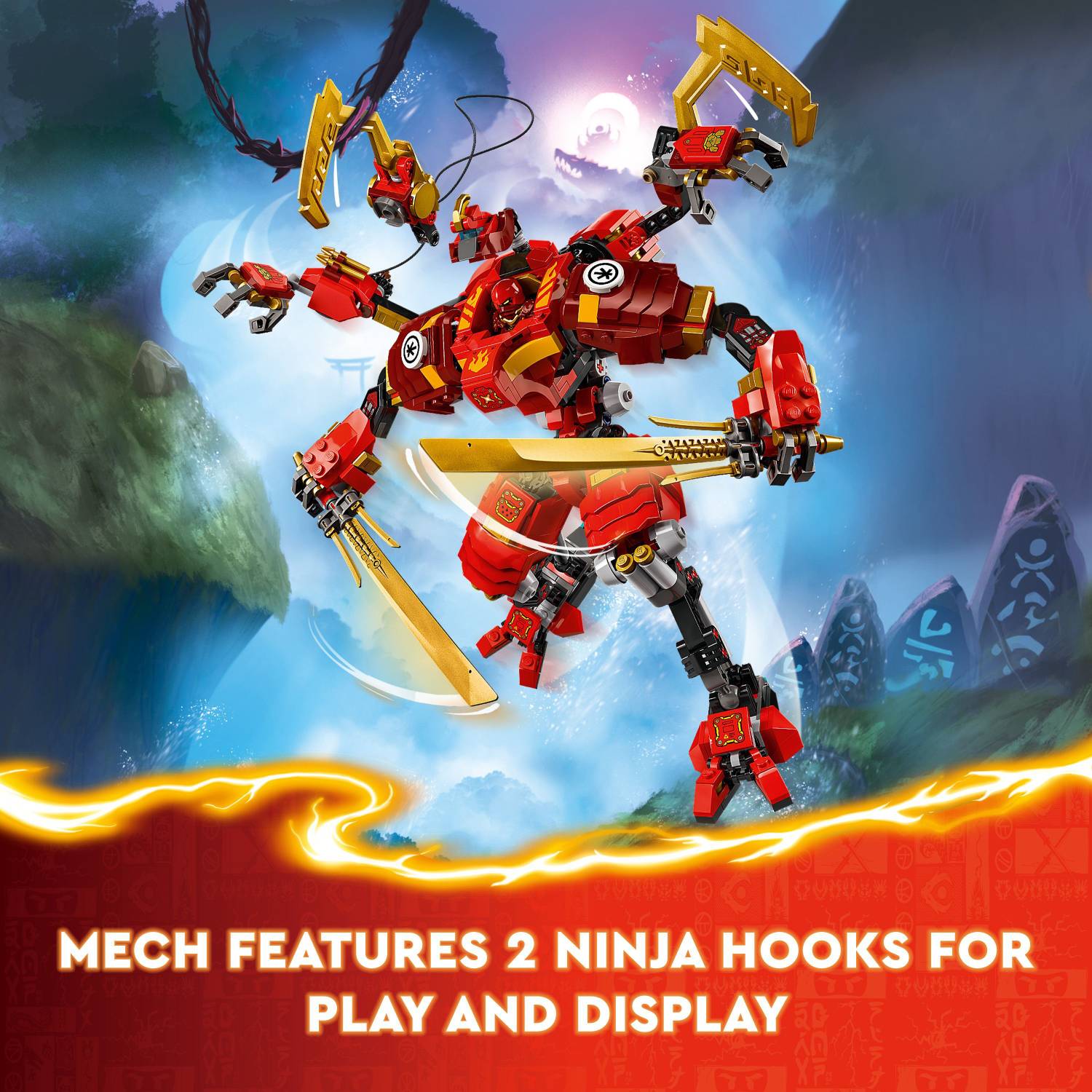 LEGO NINJAGO Kais Ninja Climber Mech Toy Set 71812 ( 623 Pieces