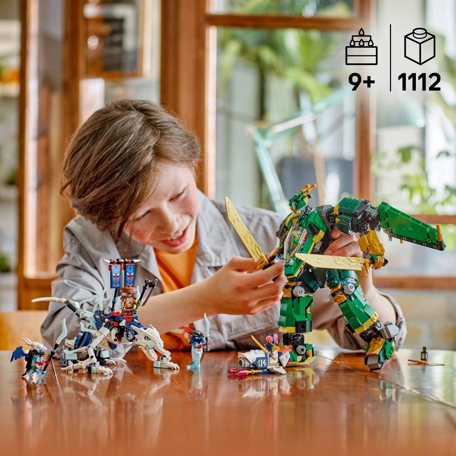 ❁⃘*.゜サマーティー❁⃘*.゜BOOST LEGO NINJAGO Lloyds Jet Mech Ninja Toy Building Kit 71845