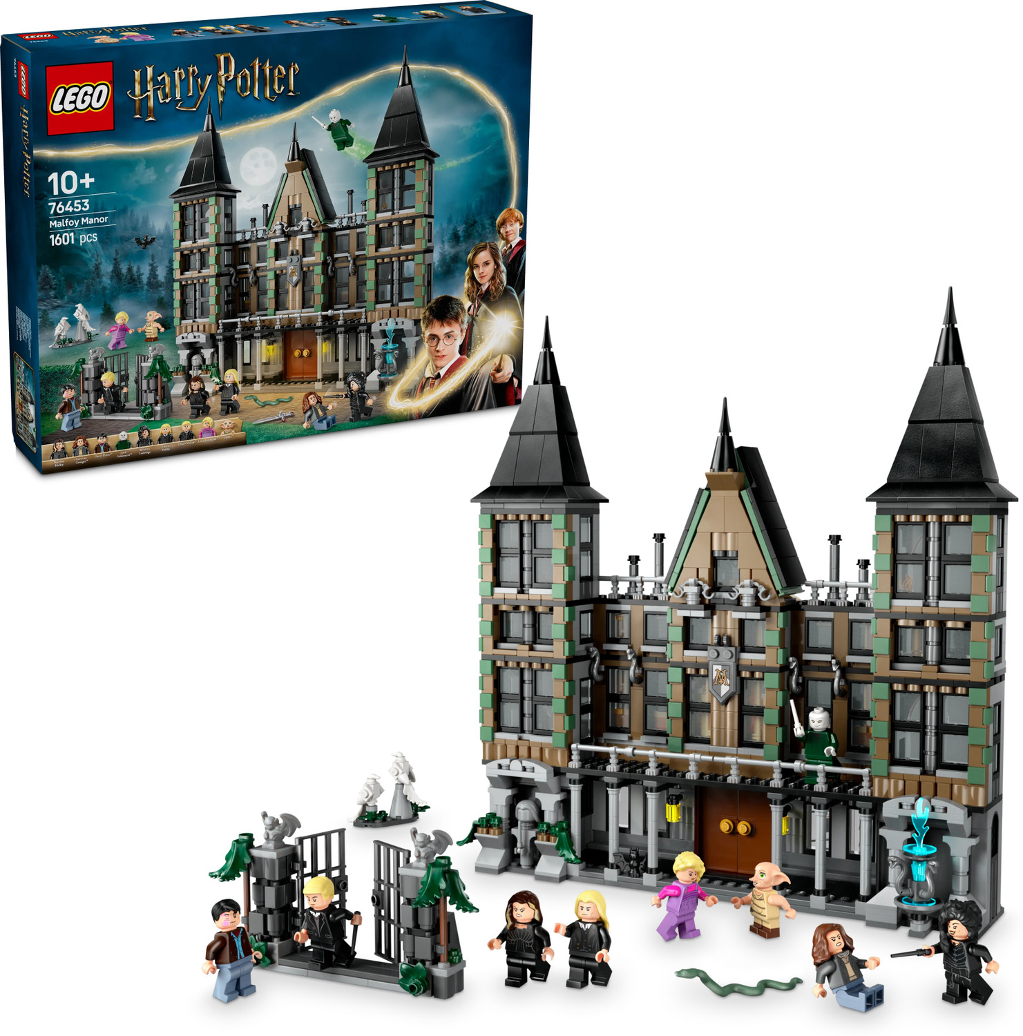 Image of LEGO Harry Potter Malfoy Manor, Wizard Toy Building Set 76453 (1601 Blocks)