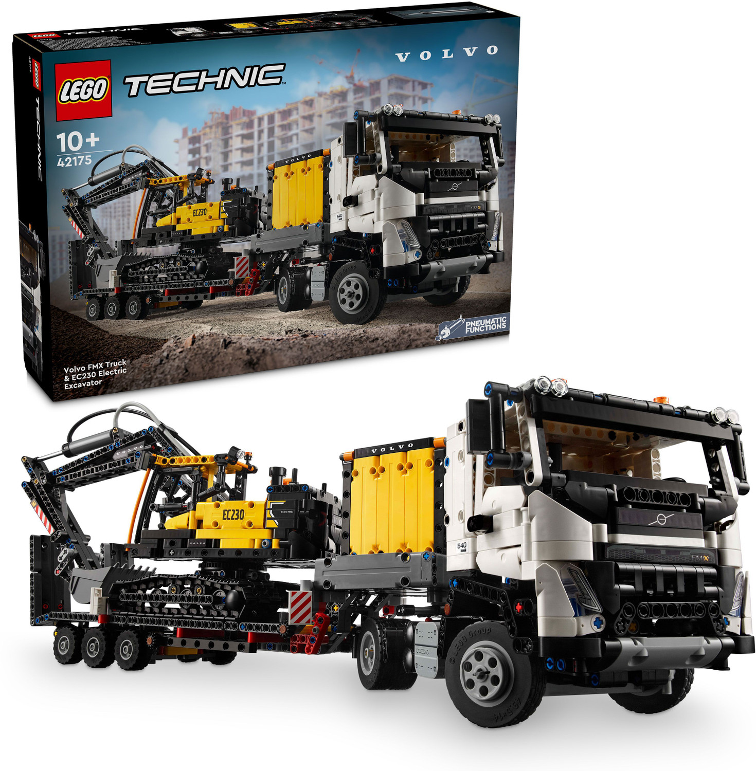 Image of LEGO Technic Volvo FMX Truck & EC230 Electric Excavator 42175 (2274 Pieces)