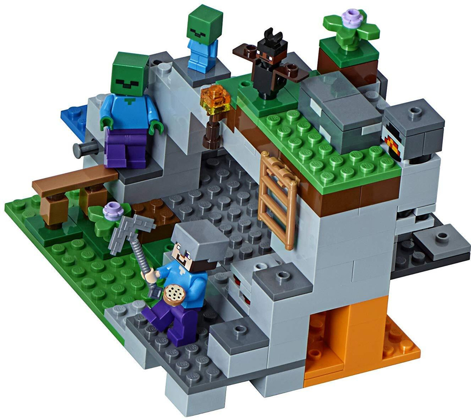 Image of TMA ENTERPRISES Minecraft Building Blocks Zombie Cave Set
