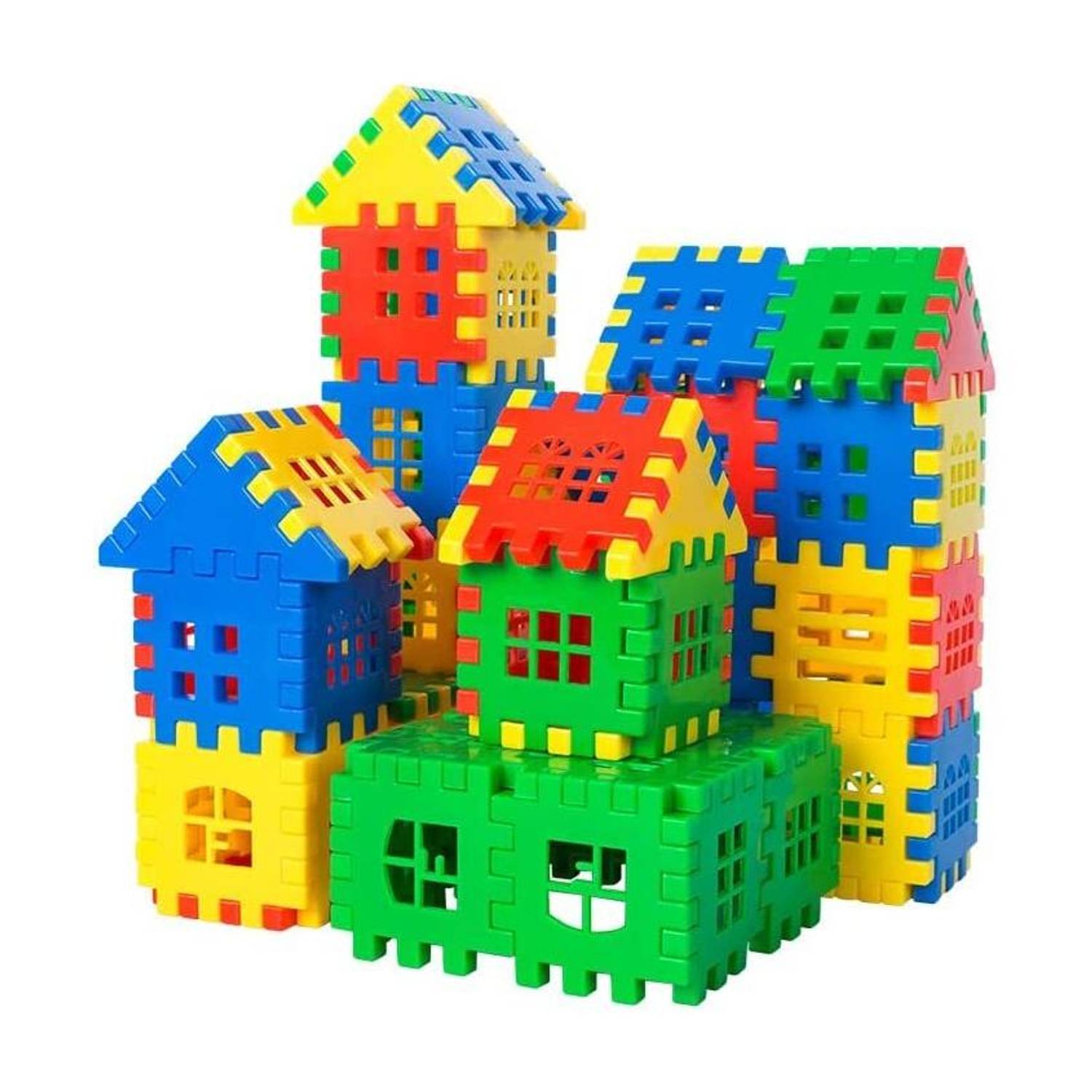 ARIZON Best Baby Gift Happy Home/House Educational Puzzle Toys(56 Block+16 window)