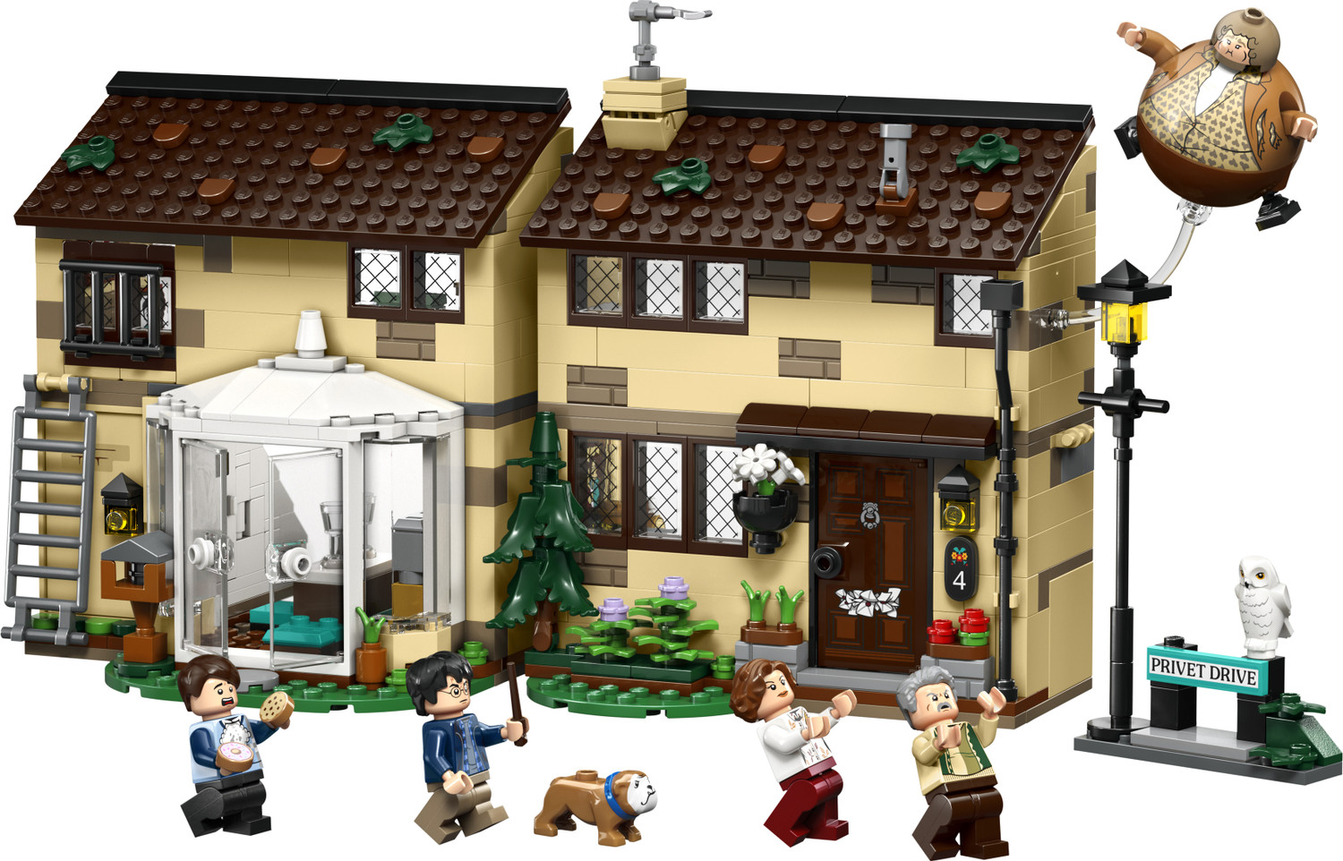 Image of LEGO Harry Potter Privet Drive: Aunt Marges Visit, Buildable House 76451