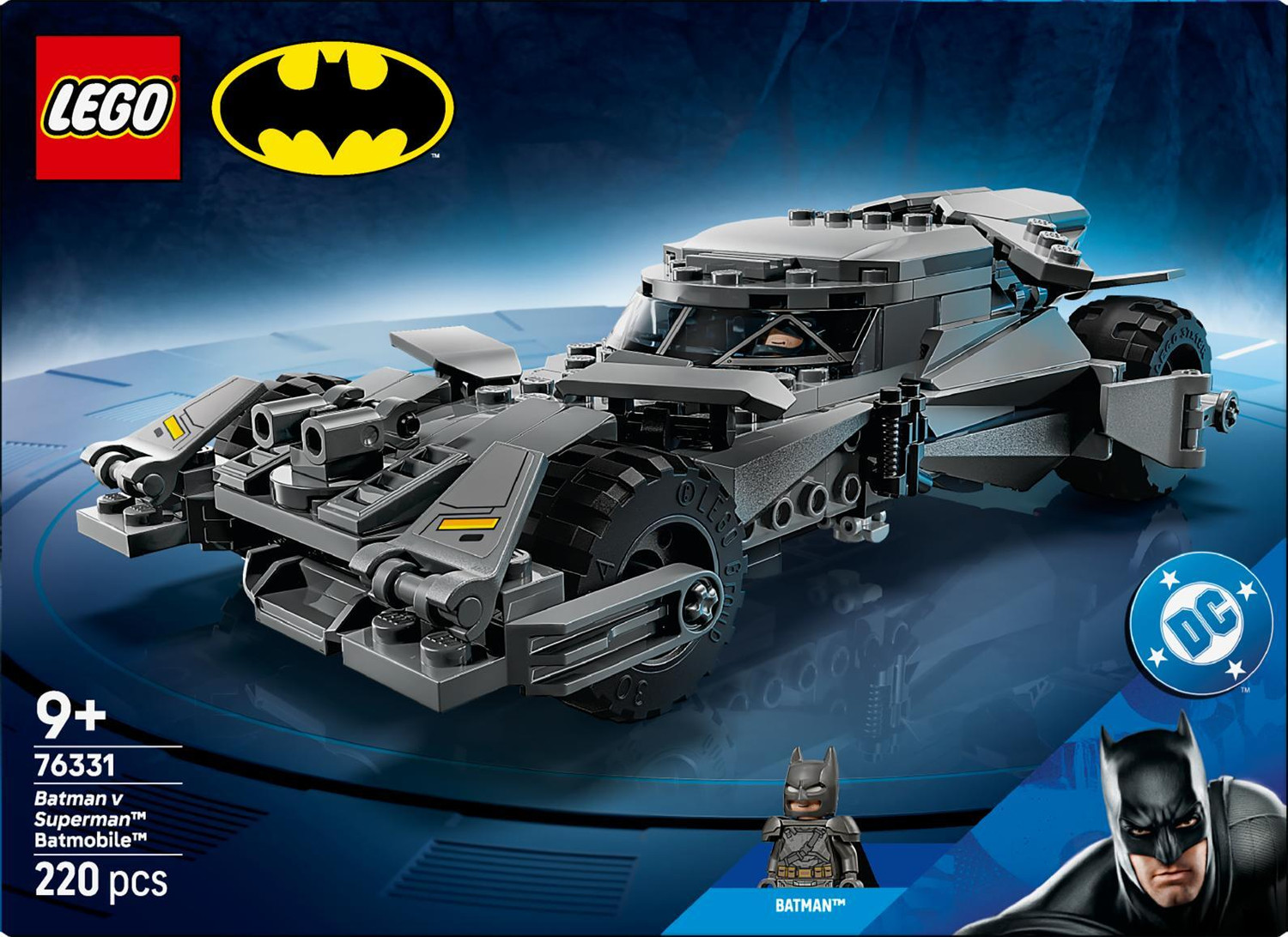Image of LEGO DC Batman Batman v Superman Batmobile Car Toy 76331