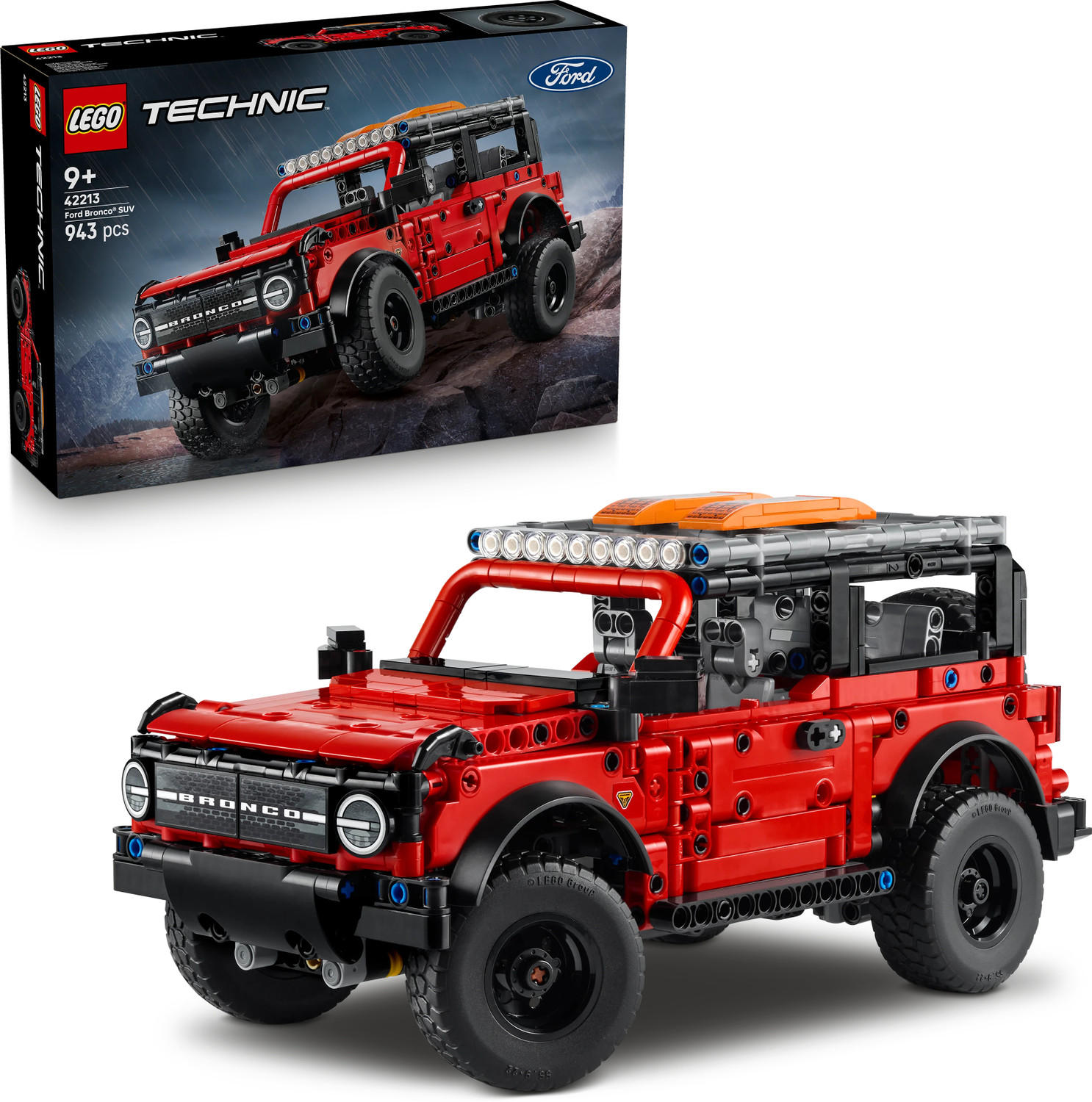 Image of LEGO Technic Ford Bronco SUV Model Car Kit, STEM Building Set 42213