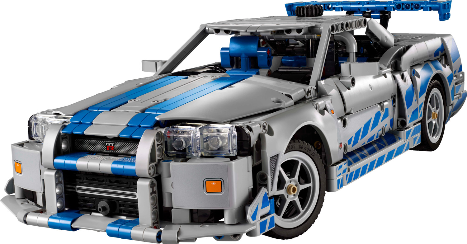 Image of LEGO Technic 2 Fast 2 Furious Nissan Skyline GT-R (R34) Car Model Kit 42210