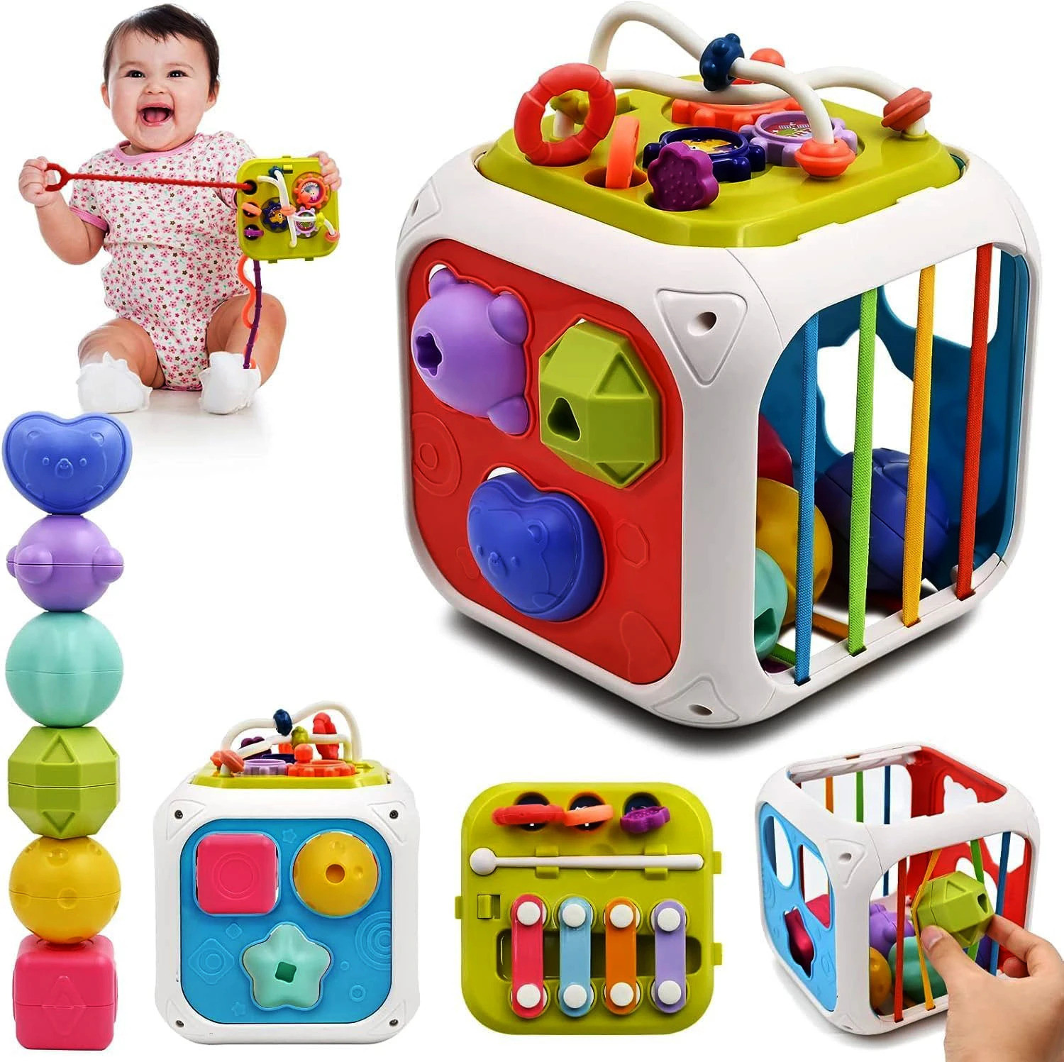 Image of S TOYS HOUSE 7 in 1 Baby Sensory Toy for Kids
