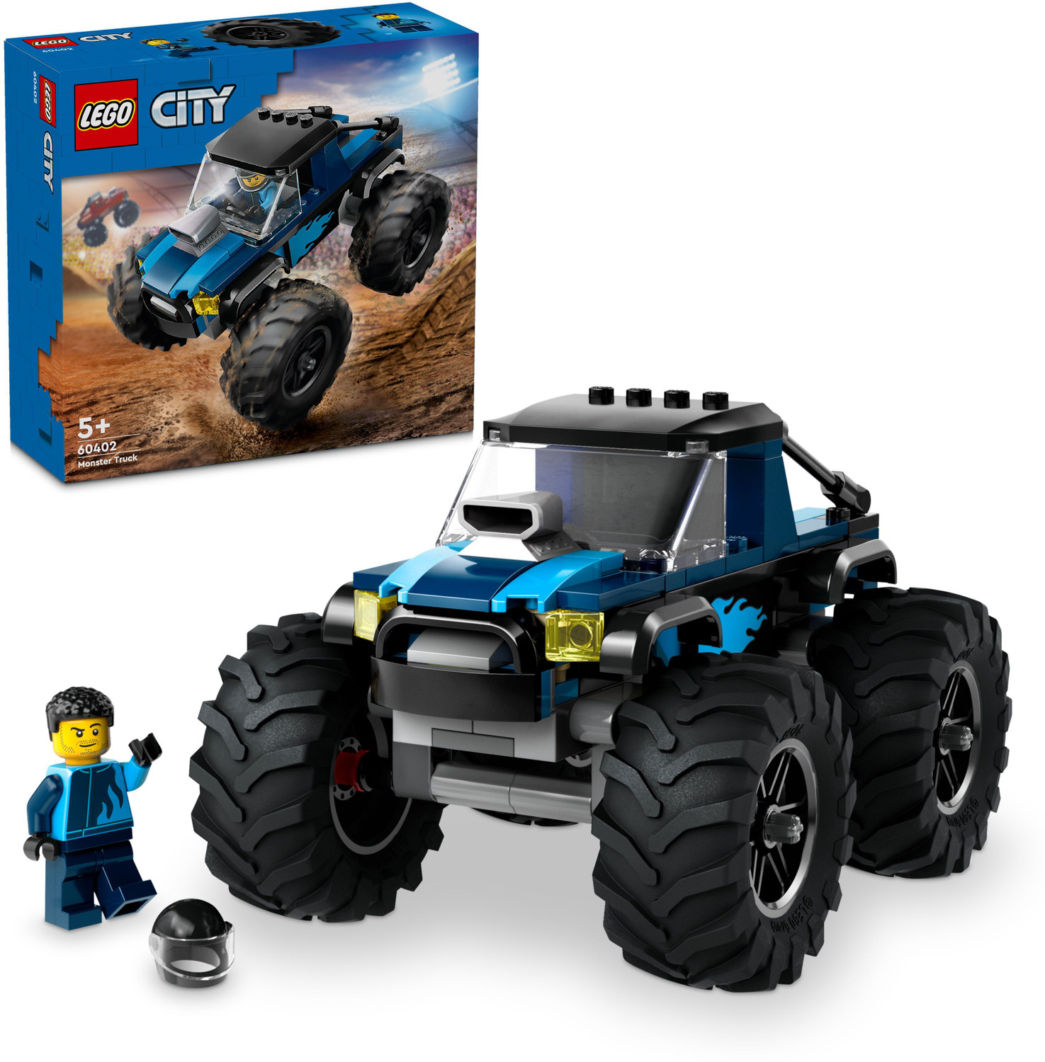 Image of LEGO City Blue Monster Truck Off-Road Toy 60402 (148 Pieces)