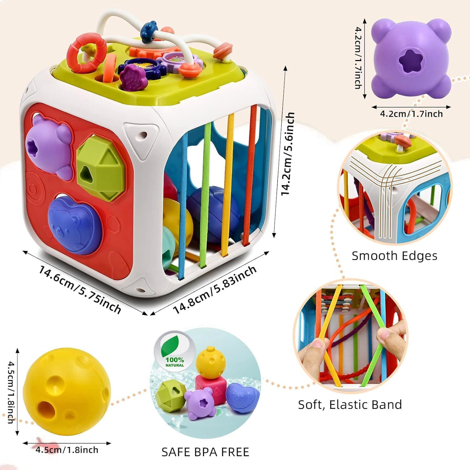 Image of S TOYS HOUSE 7 in 1 Baby Sensory Toy for Kids