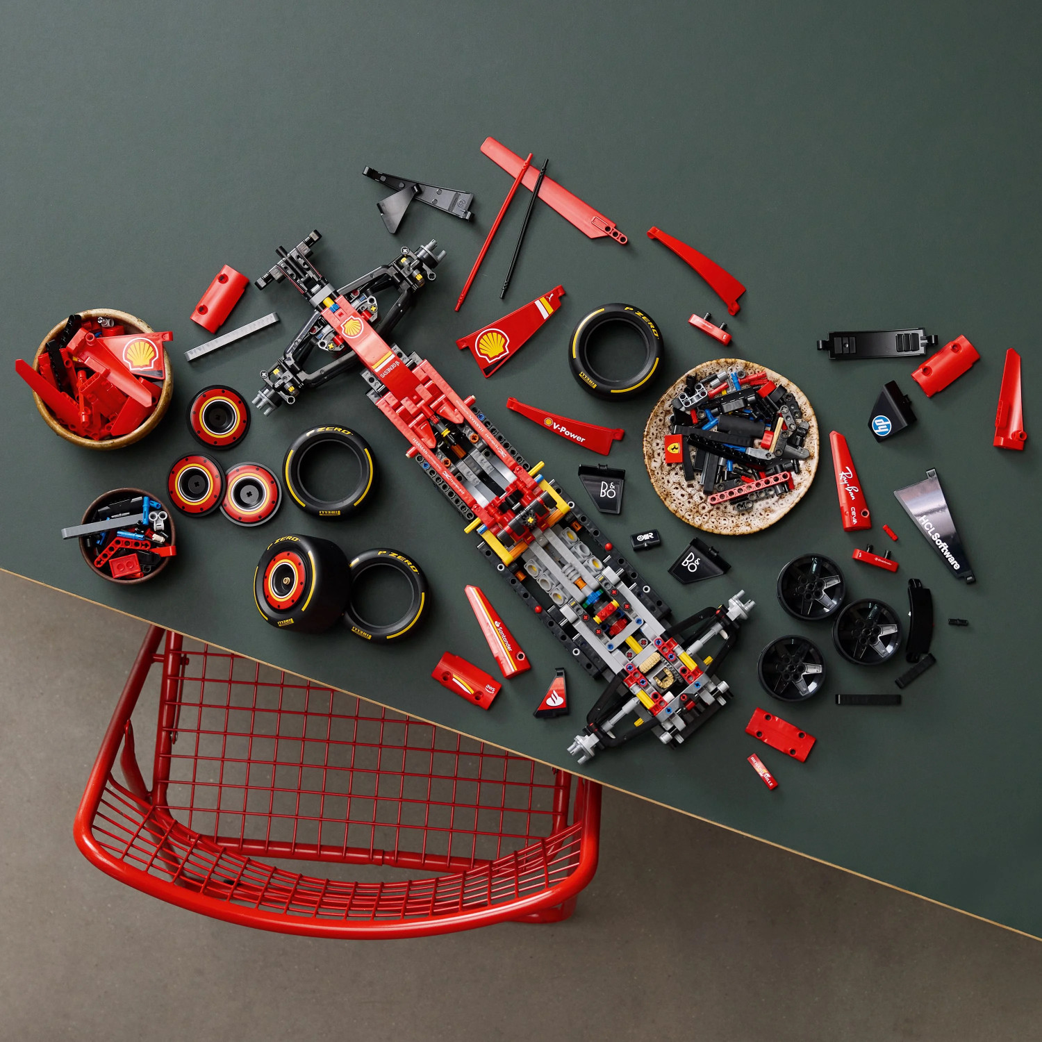Image of LEGO Technic Ferrari SF-24 F1 Car Model Kit for Adults 42207 (1361 Blocks)