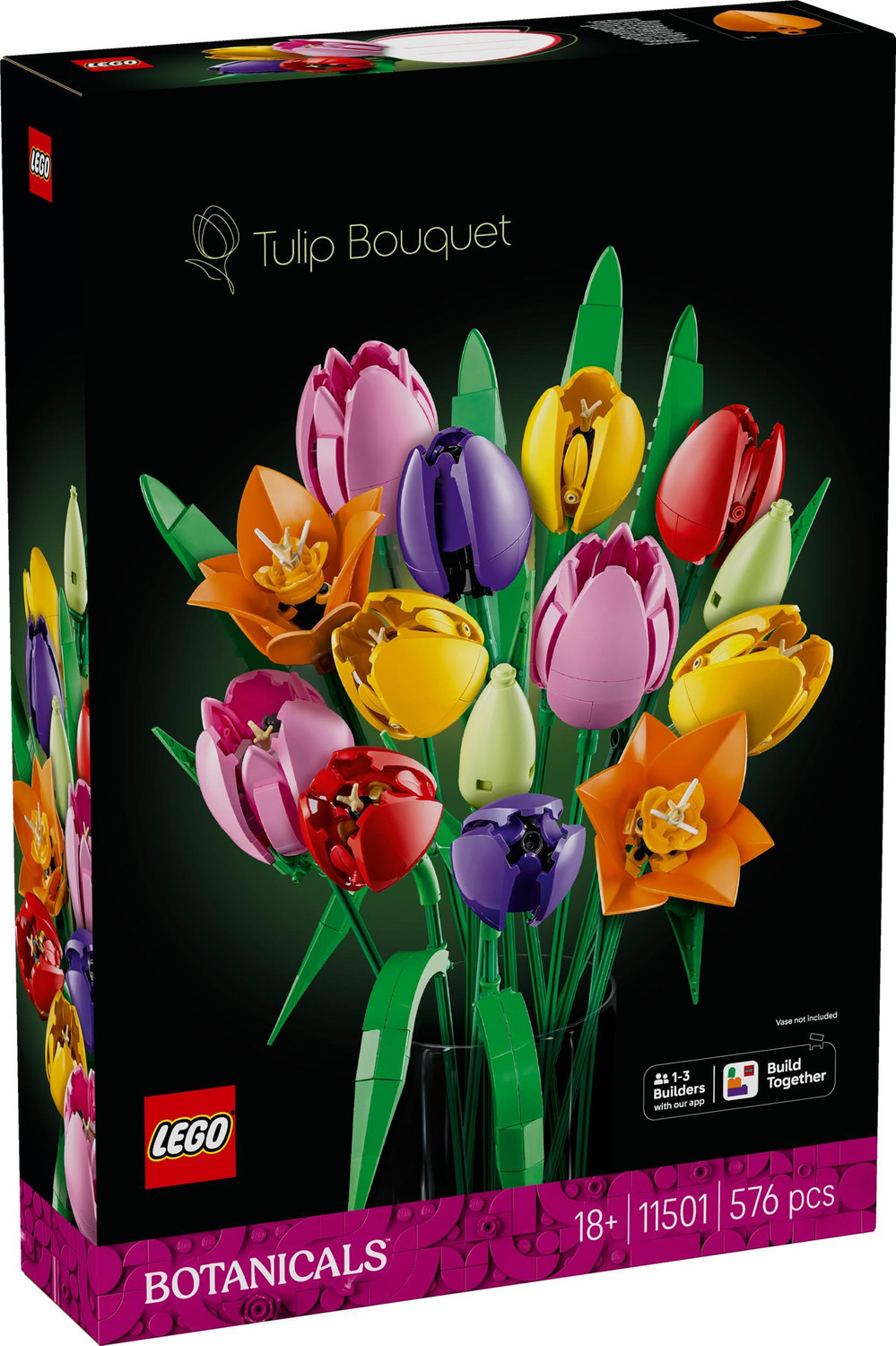 Image of LEGO Botanicals Tulip Bouquet Flower Decor 11501