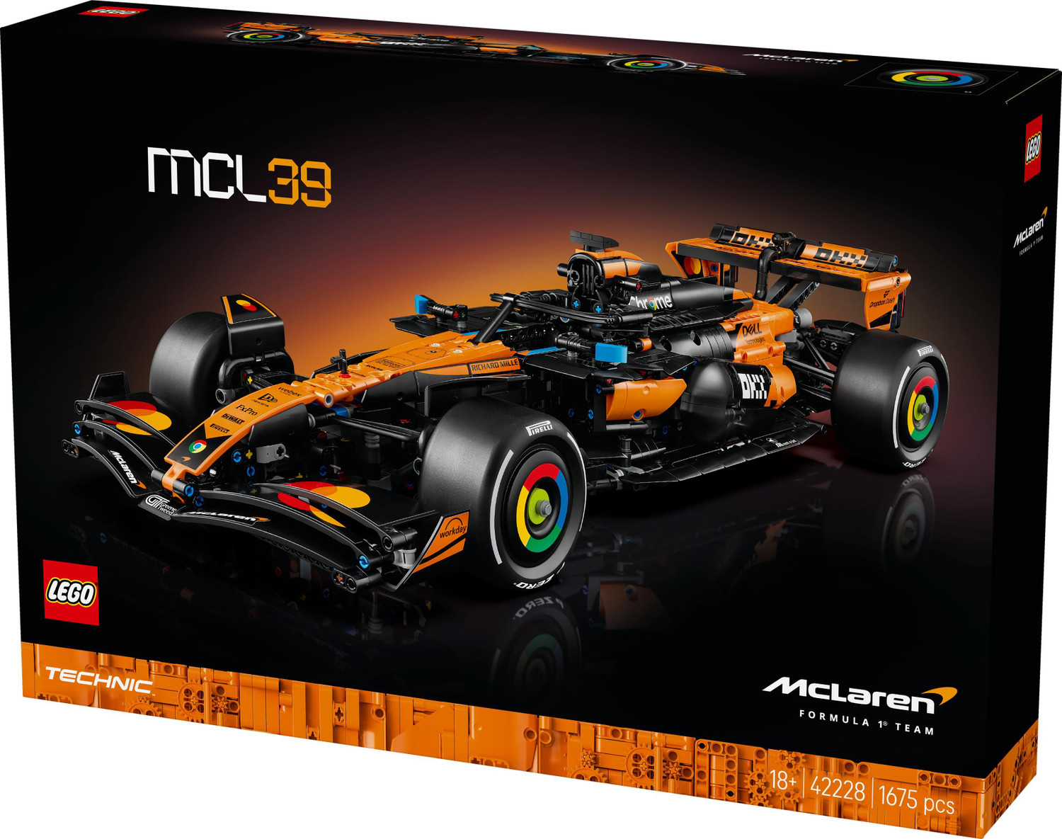 Image of LEGO Technic McLaren MCL39 F1 Car Building Set Gift 42228
