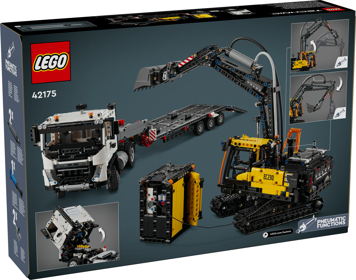 Image of LEGO Technic Volvo FMX Truck & EC230 Electric Excavator 42175 (2274 Pieces)