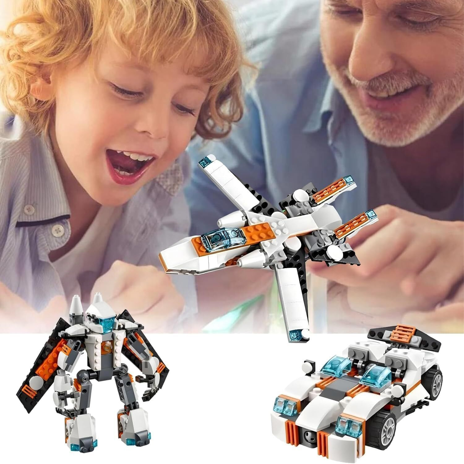 Image of HAPPY CHAPPIE Architect 3 in 1 Educational Construction Learning Brick Toy for Kids 6+years