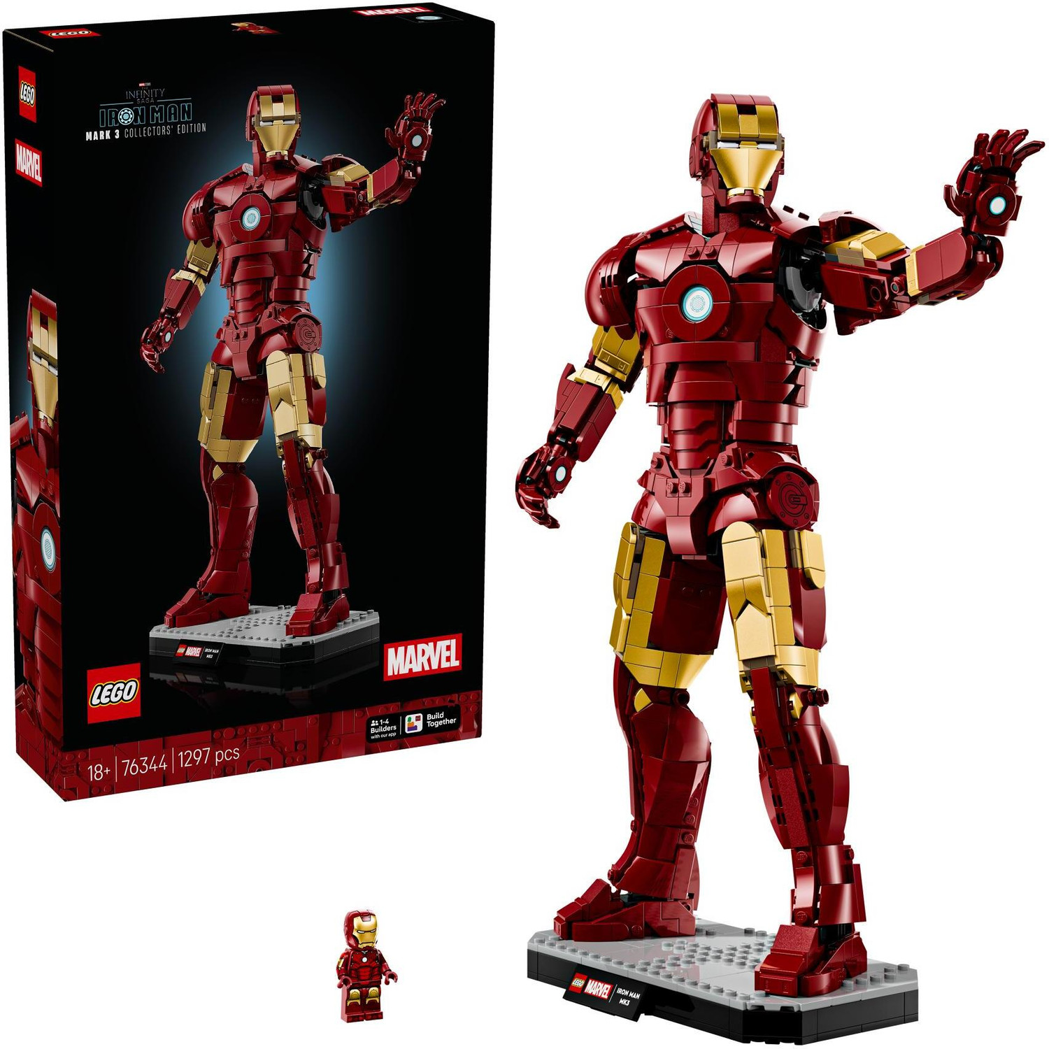 Image of LEGO Marvel Iron Man Mark 3 Collectors Edition 76344
