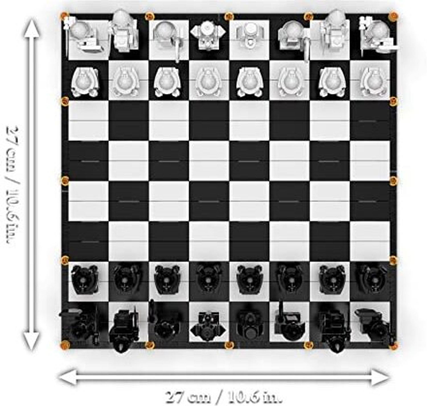 Image of TMA ENTERPRISE Harry Potter Hogwarts Wizard's Chess Building Set Magical Chess Board