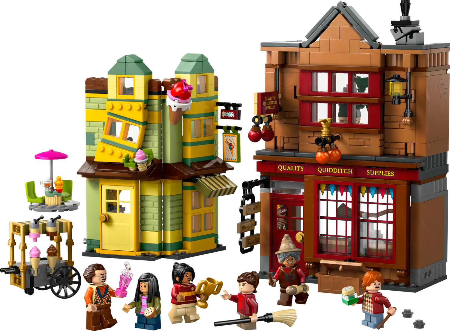 Image of LEGO Harry Potter Quality Quidditch Supplies & Ice Cream Parlour Set 76452