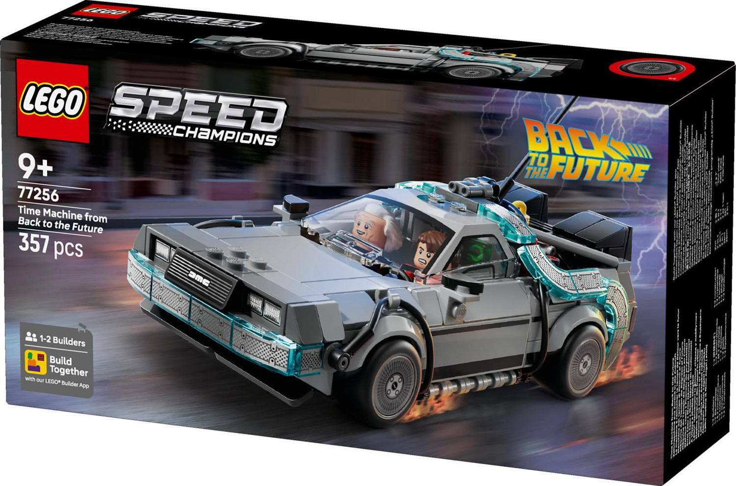 Image of LEGO Speed Champions Time Machine from Back to the Future 77256