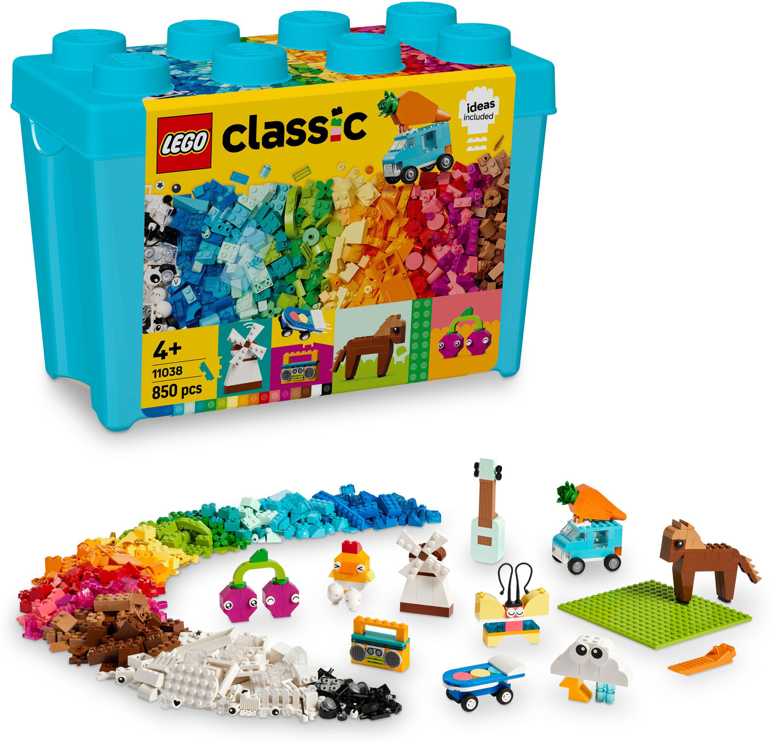 Image of LEGO Classic Vibrant Creative Brick Box Toy Set 11038 ( 850 Pieces)
