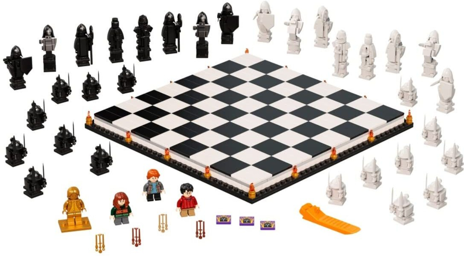 Image of TMA ENTERPRISE Harry Potter Hogwarts Wizard's Chess Building Set Magical Chess Board