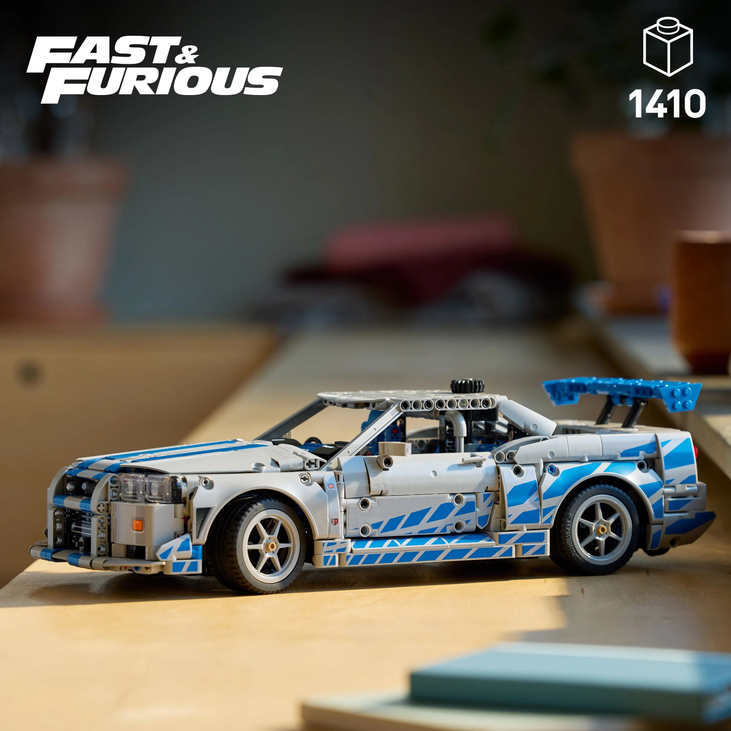 Image of LEGO Technic 2 Fast 2 Furious Nissan Skyline GT-R (R34) Car Model Kit 42210