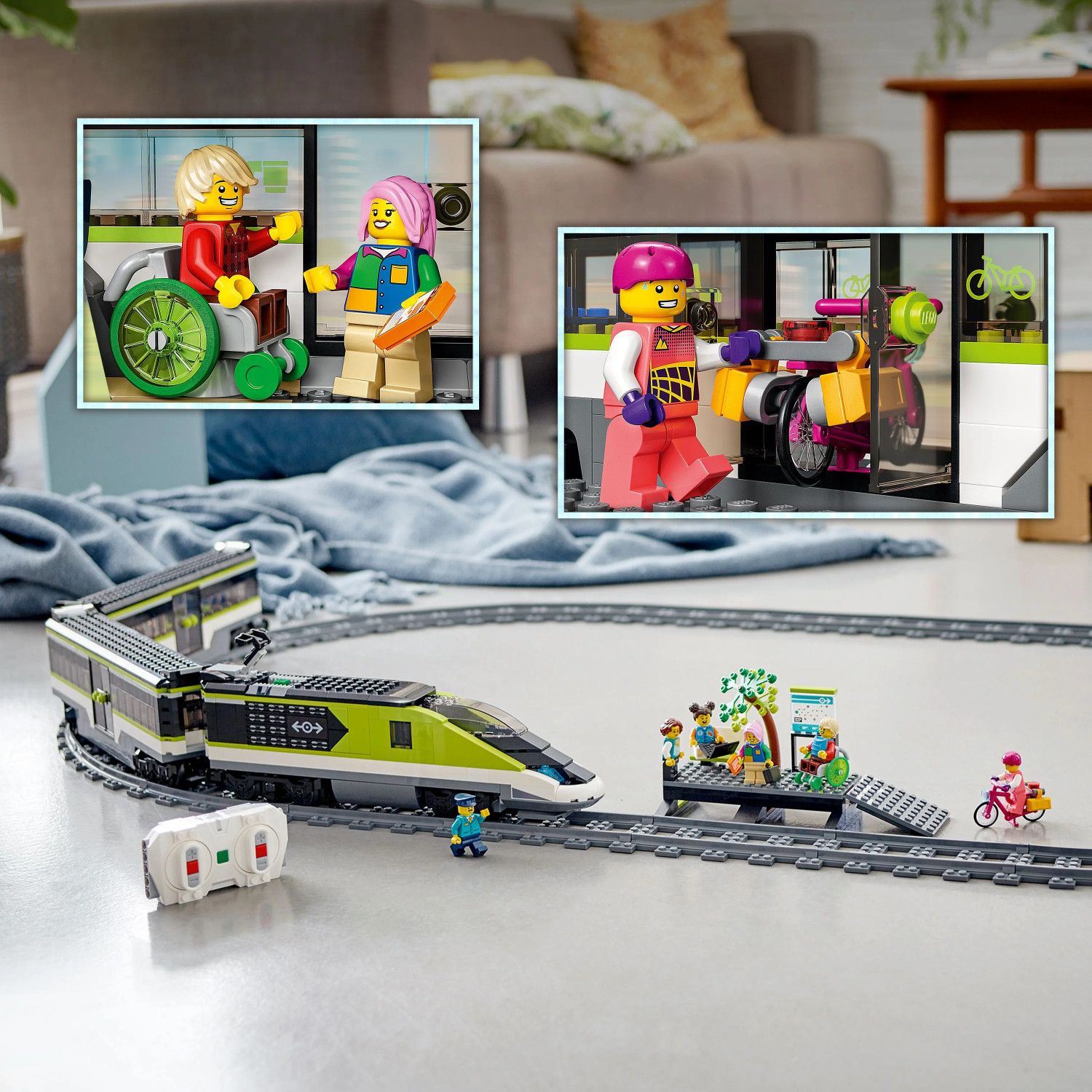 Image of LEGO City Express Passenger Train 60337 Building Kit (764 Blocks)