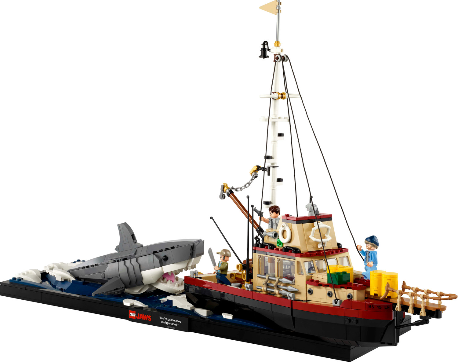 Image of LEGO Ideas Jaws, Shark Gift for Adults 21350 (1497 Pieces)