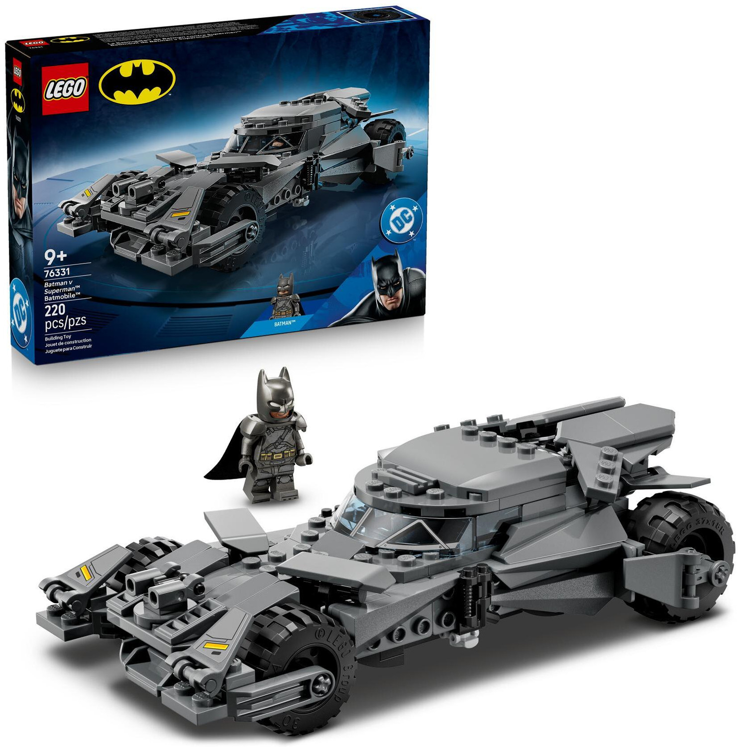 Image of LEGO DC Batman Batman v Superman Batmobile Car Toy 76331
