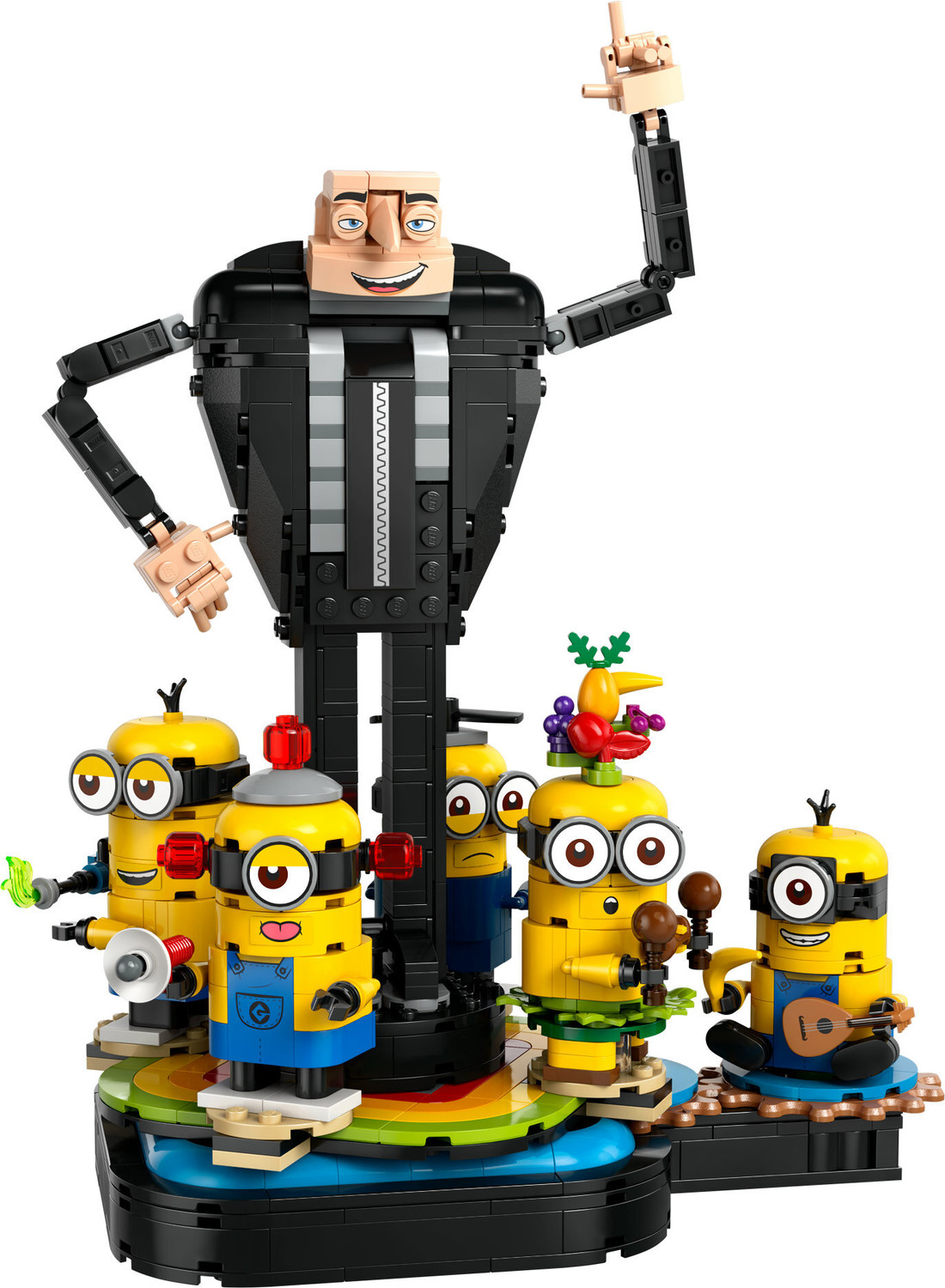 Image of LEGO Despicable Me 4 Brick-Built Gru and Minions Set 75582 ( 839 Blocks)