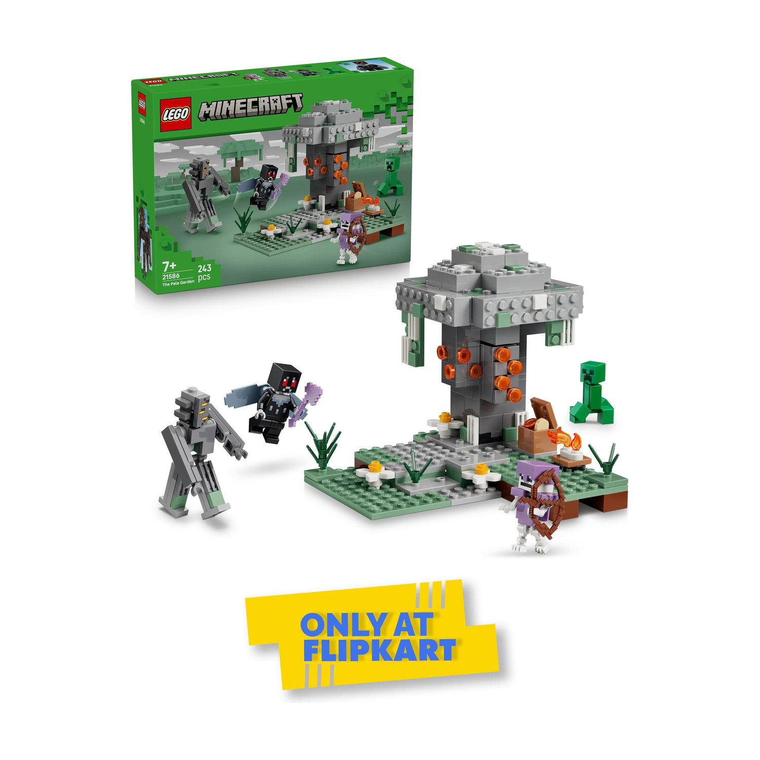 Image of LEGO Minecraft The Pale Garden Brick Building Set 21586