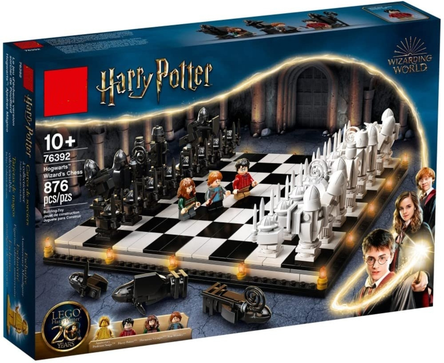 Image of TMA ENTERPRISE Harry Potter Hogwarts Wizard's Chess Building Set Magical Chess Board