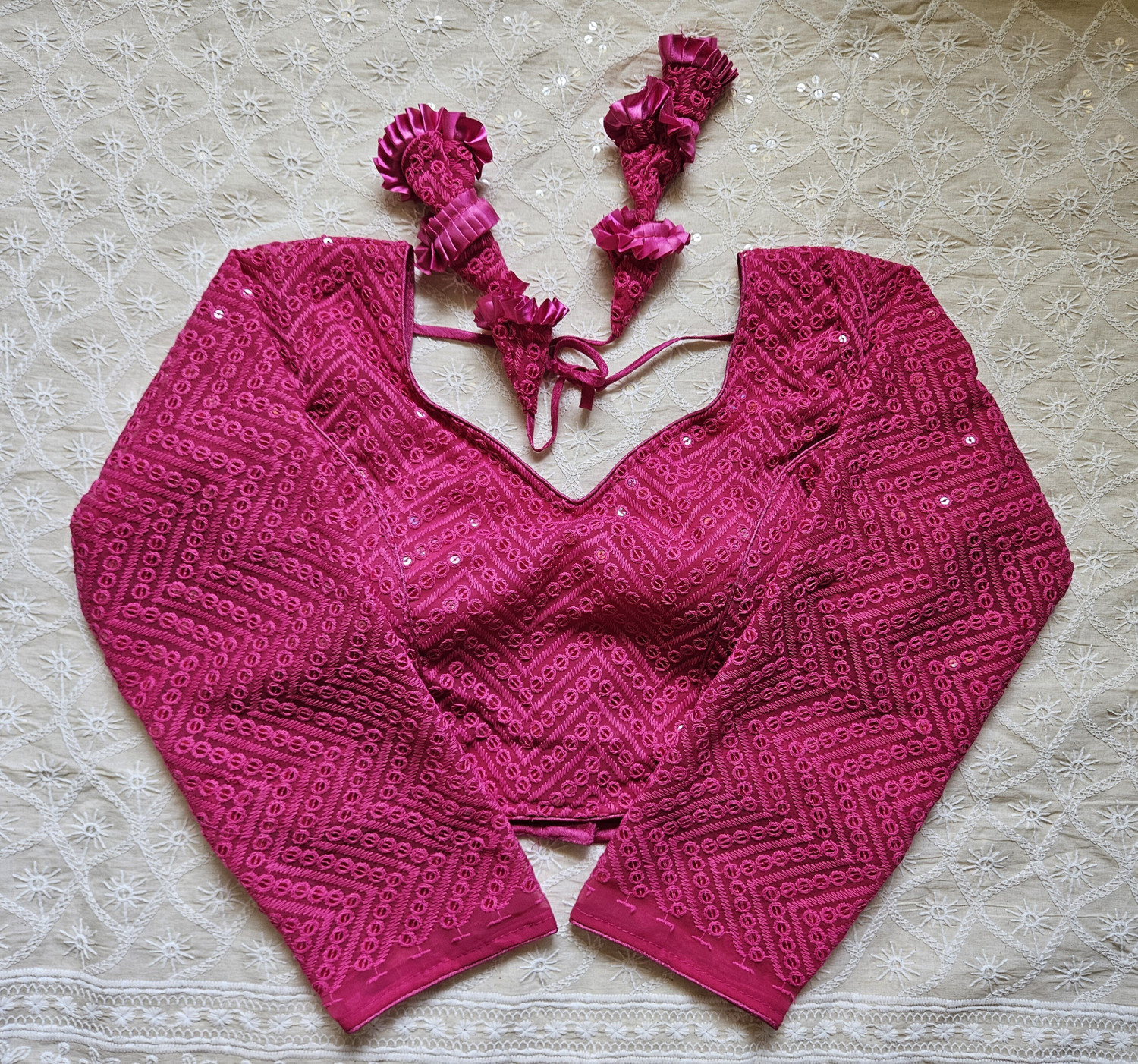 Image of SLAGHA V-Neck Women Blouse