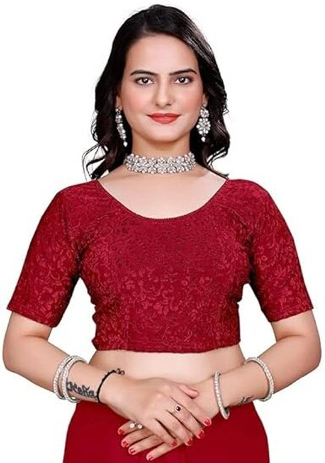 100LUCK U-Neck Women Blouse