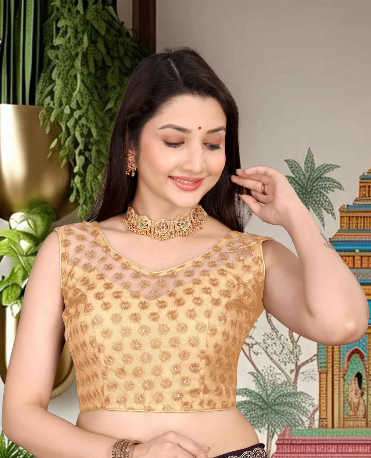 Image of TRENDYTUNIC Round Neck Women Blouse