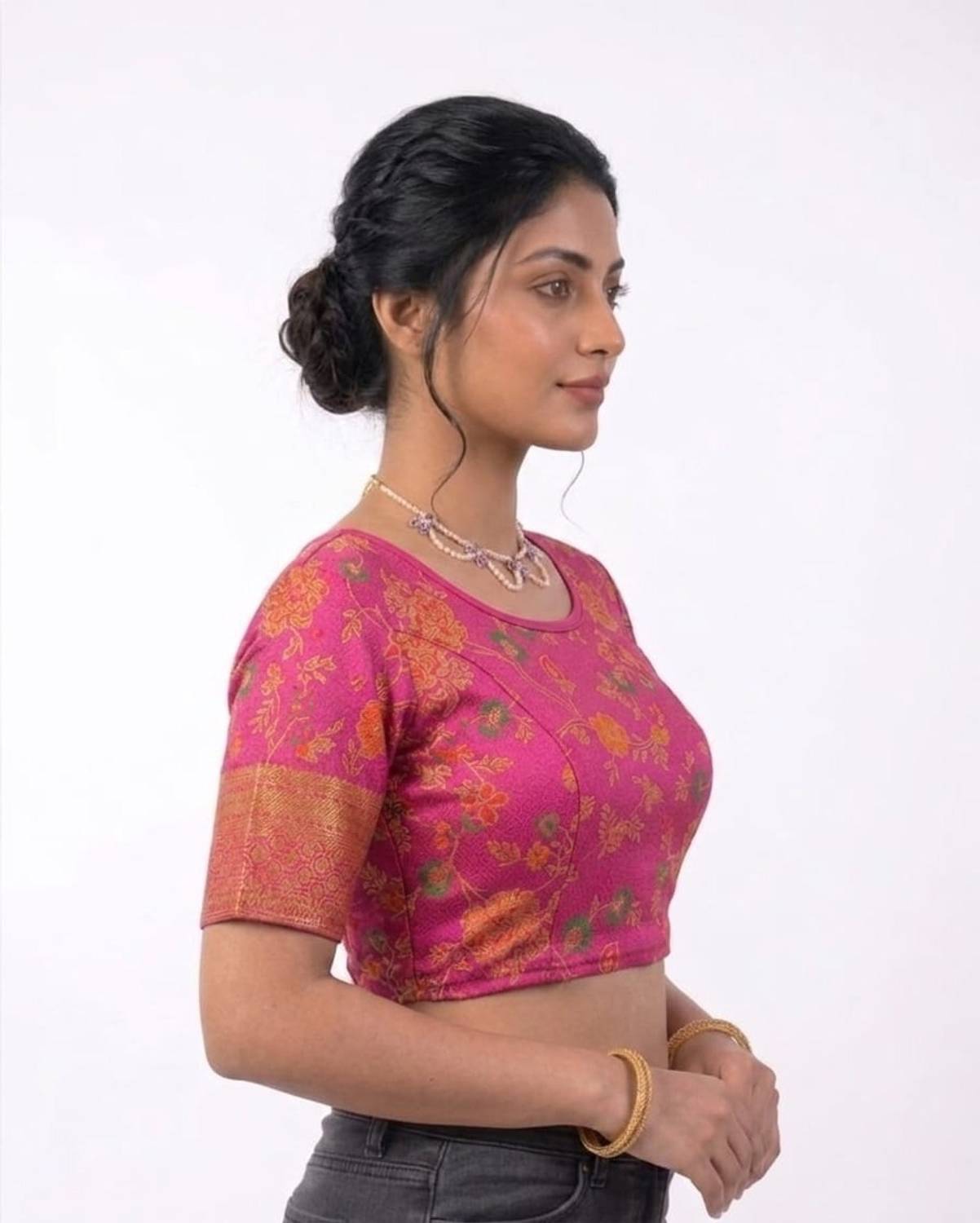 PRIYANKA U-Neck Women Blouse - Image 3
