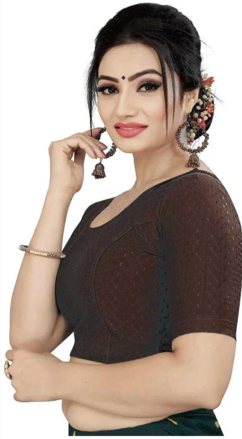 Image of PRIYANKA TEXTILES Round Neck Women Blouse