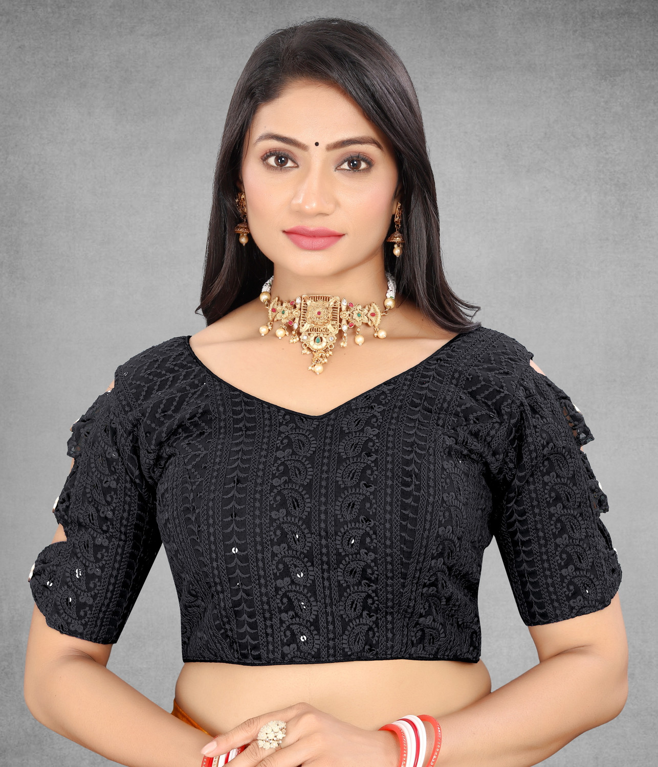 Image of WEARSIXTY V-Neck Women Blouse