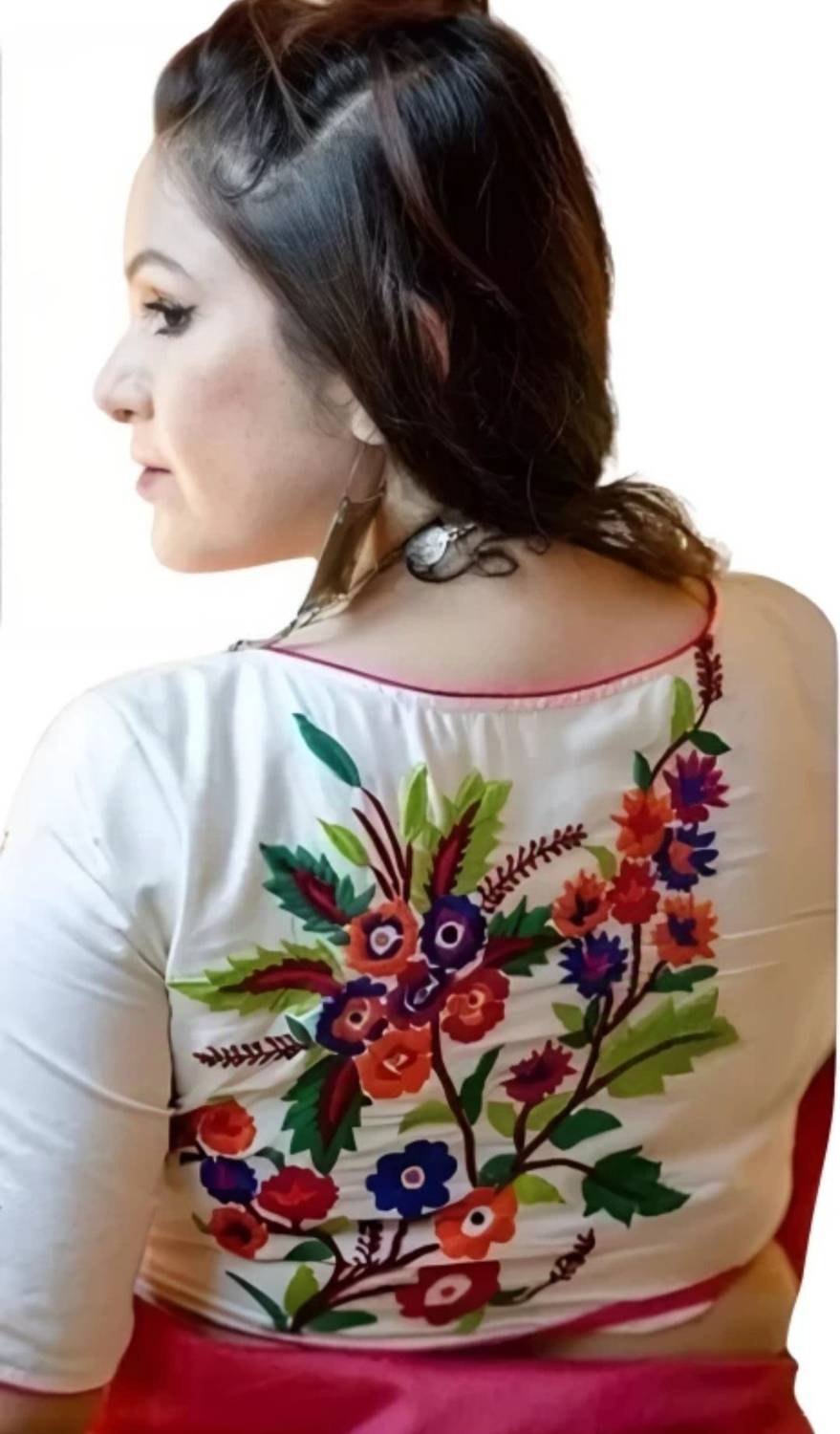 AMYARA Round Neck Women Blouse