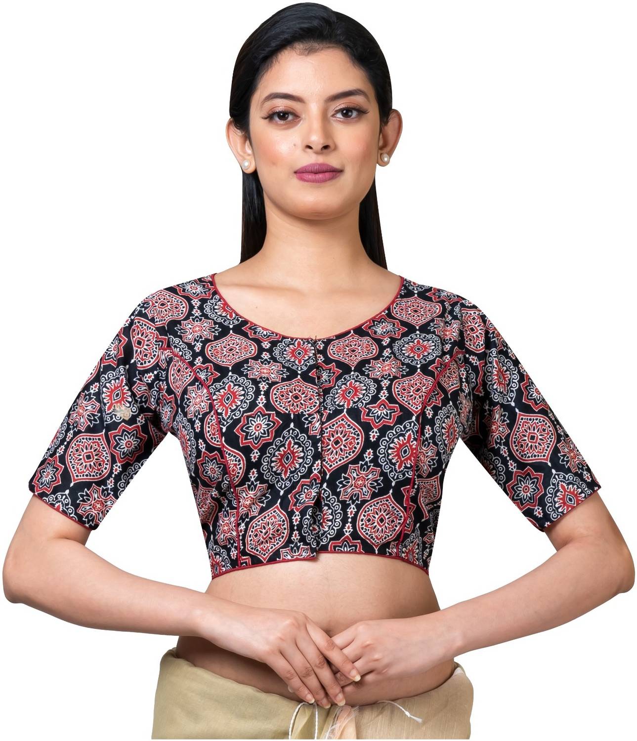 Ahriz Round Neck Women Blouse