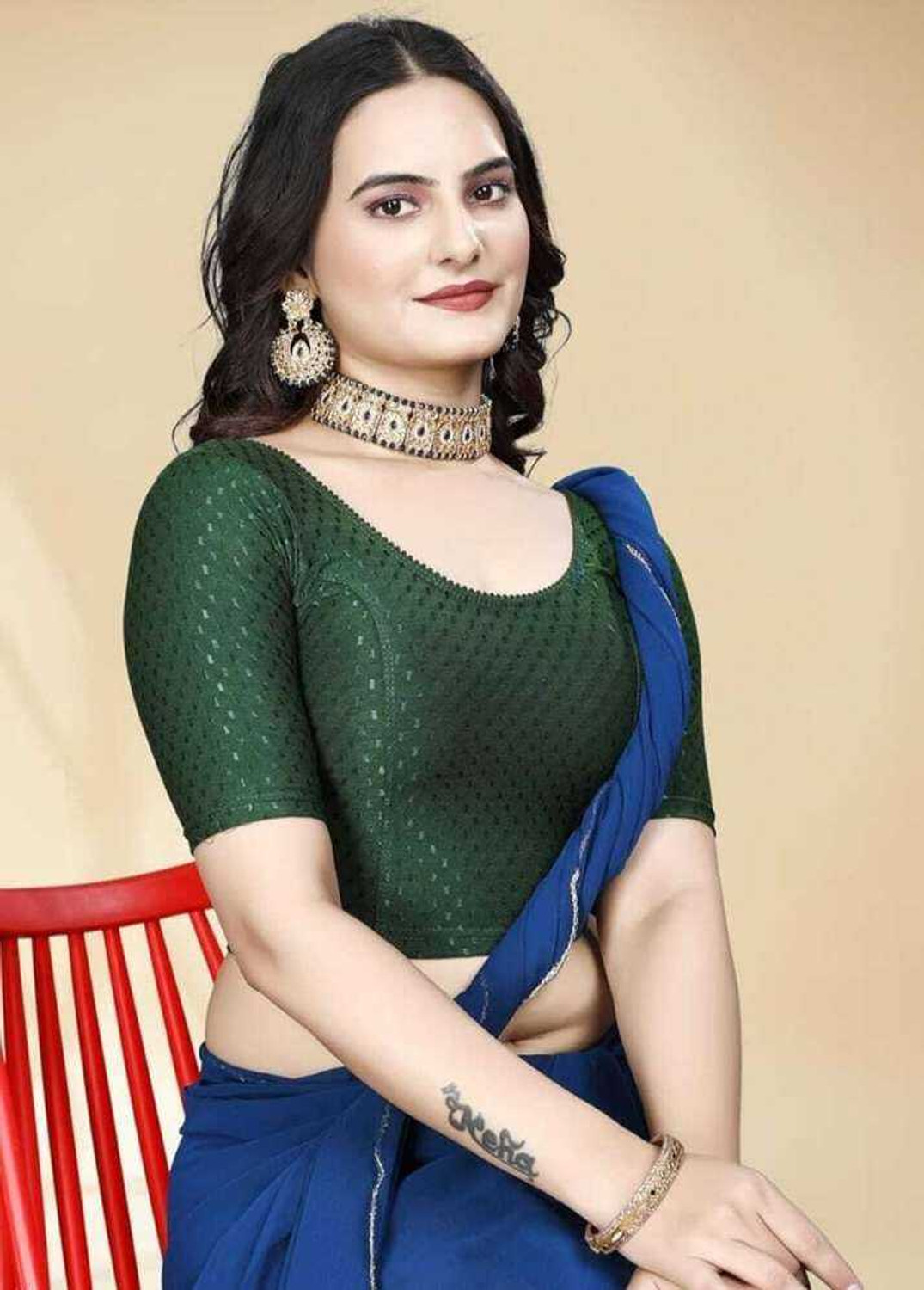 Image of AdityaTopNotch Round Neck Women Blouse