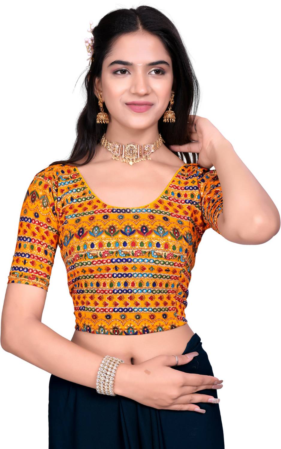 fluffy monkey Round Neck Women Blouse