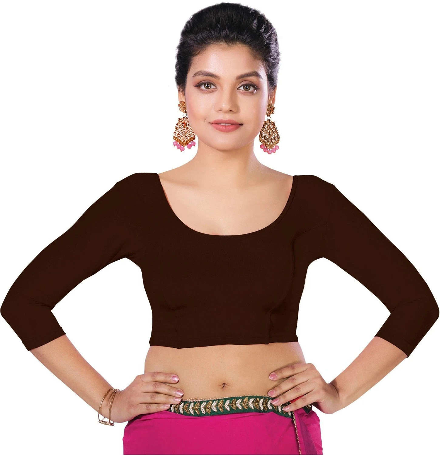 Image of Abhi Round Neck Women Blouse