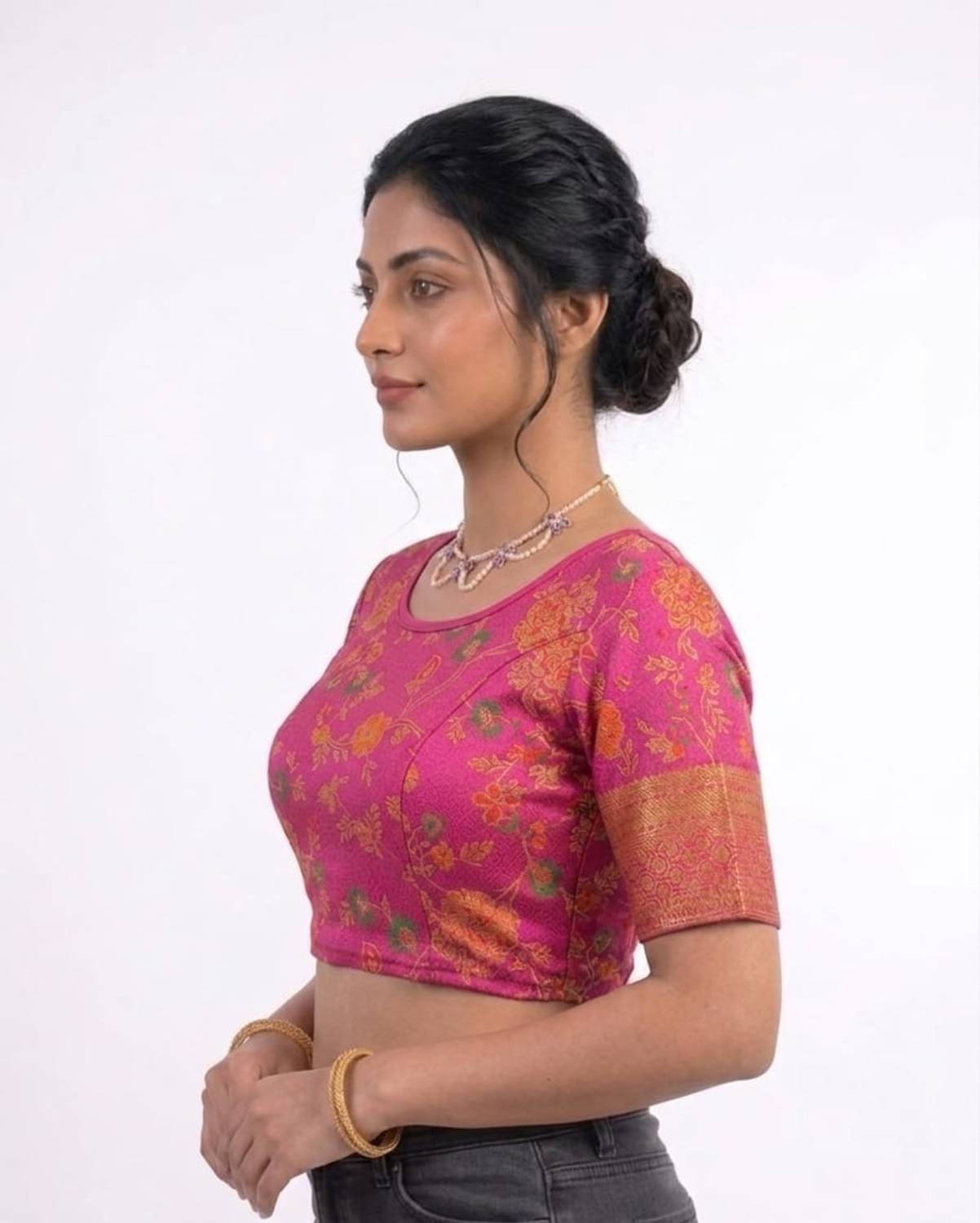 PRIYANKA U-Neck Women Blouse - Image 4